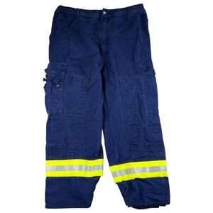 Lakeland Fyrban‎ FRC Cargo Pants Men's 2XL 40x30 Blue Reflective Fire Resistance